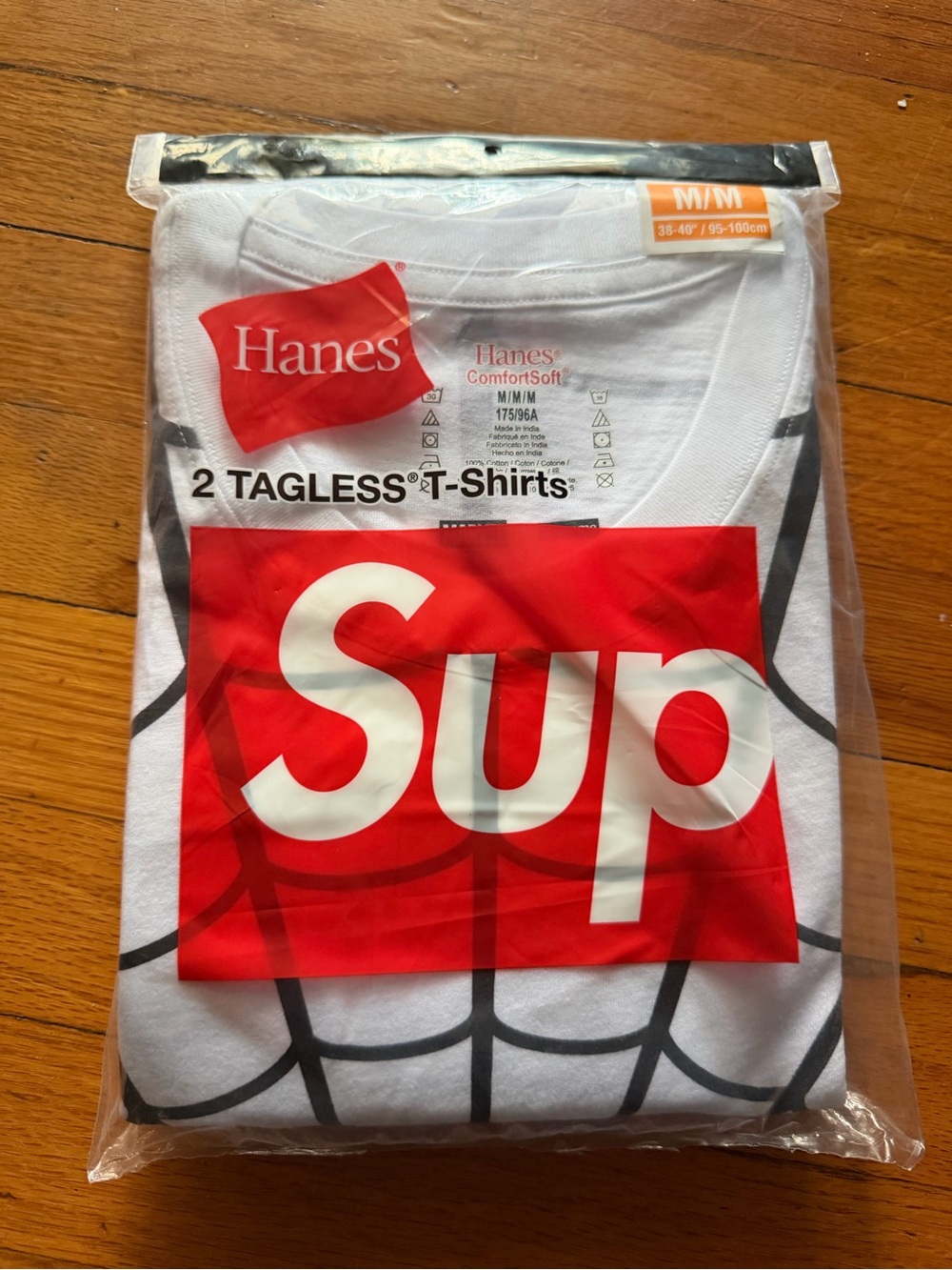 NWT Supreme Hanes Spider-Man Tagless Tees (2 Pack) Black Size Men’s Medium